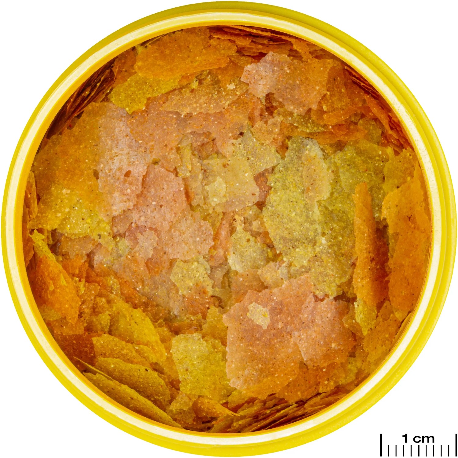 Jbl Pronovo Color Flakes M Fischfutter: Farbfördernde Flocken in gelber Dose.