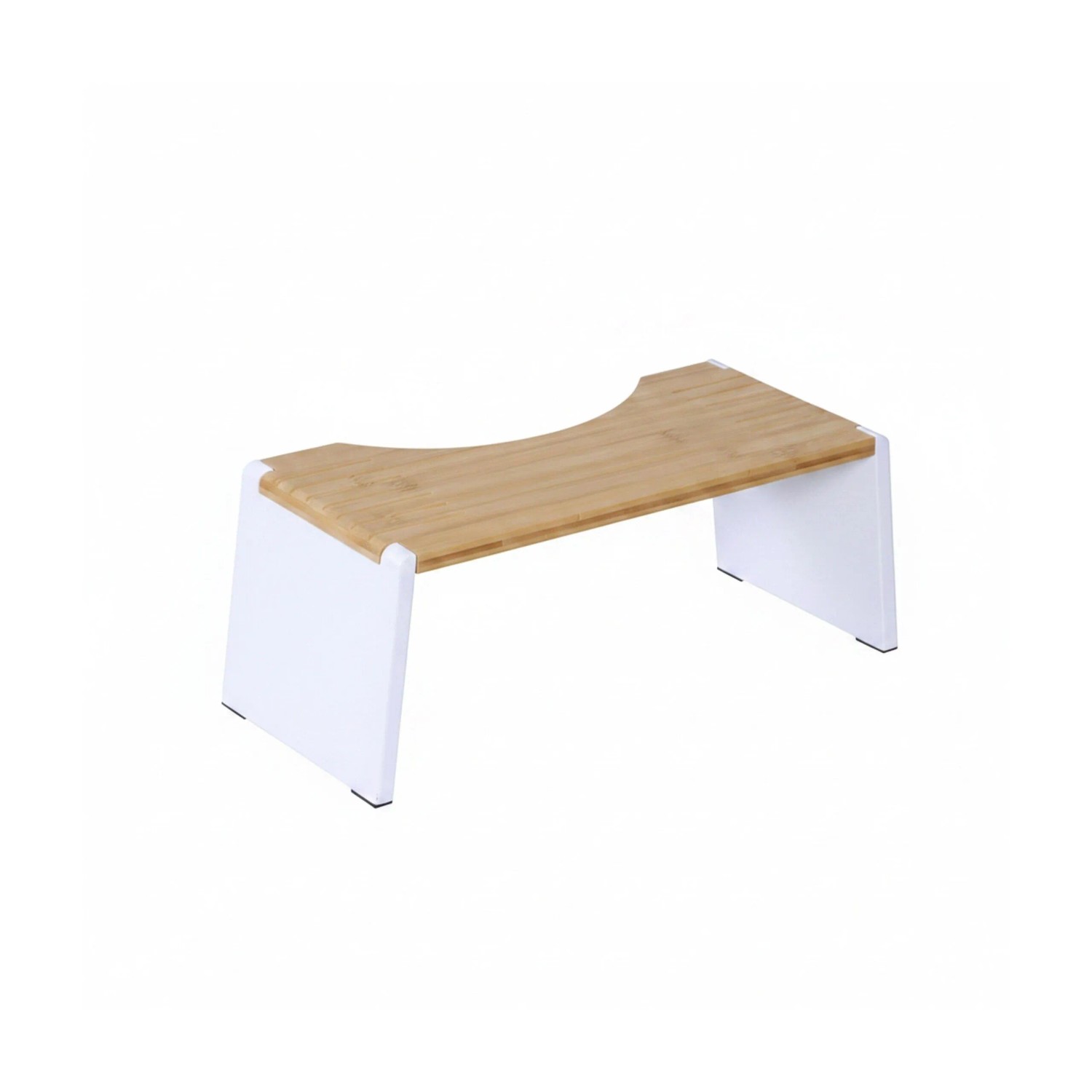 Relaxdays Toilettenhocker Bambus Naturweiß Klappbar 19 cm x 43,5 cm x 20 cm 1,7 kg