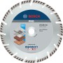 Bosch Diamant-Trennscheibe 230 mm für Winkelschleifer. Silberne Scheibe mit Segmenten zum Schneiden von Beton, Mauerwerk, Universal.