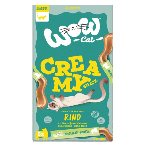 Wow Cat Katzenleckerlies & Katzensnacks Creamy Snack Rind 75 g