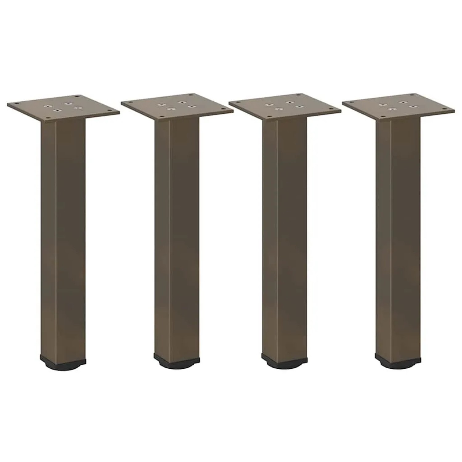 vidaXL Couchtischbeine 4 Stk Naturstahl 42-44 cm Stahl 4012455 günstig online kaufen