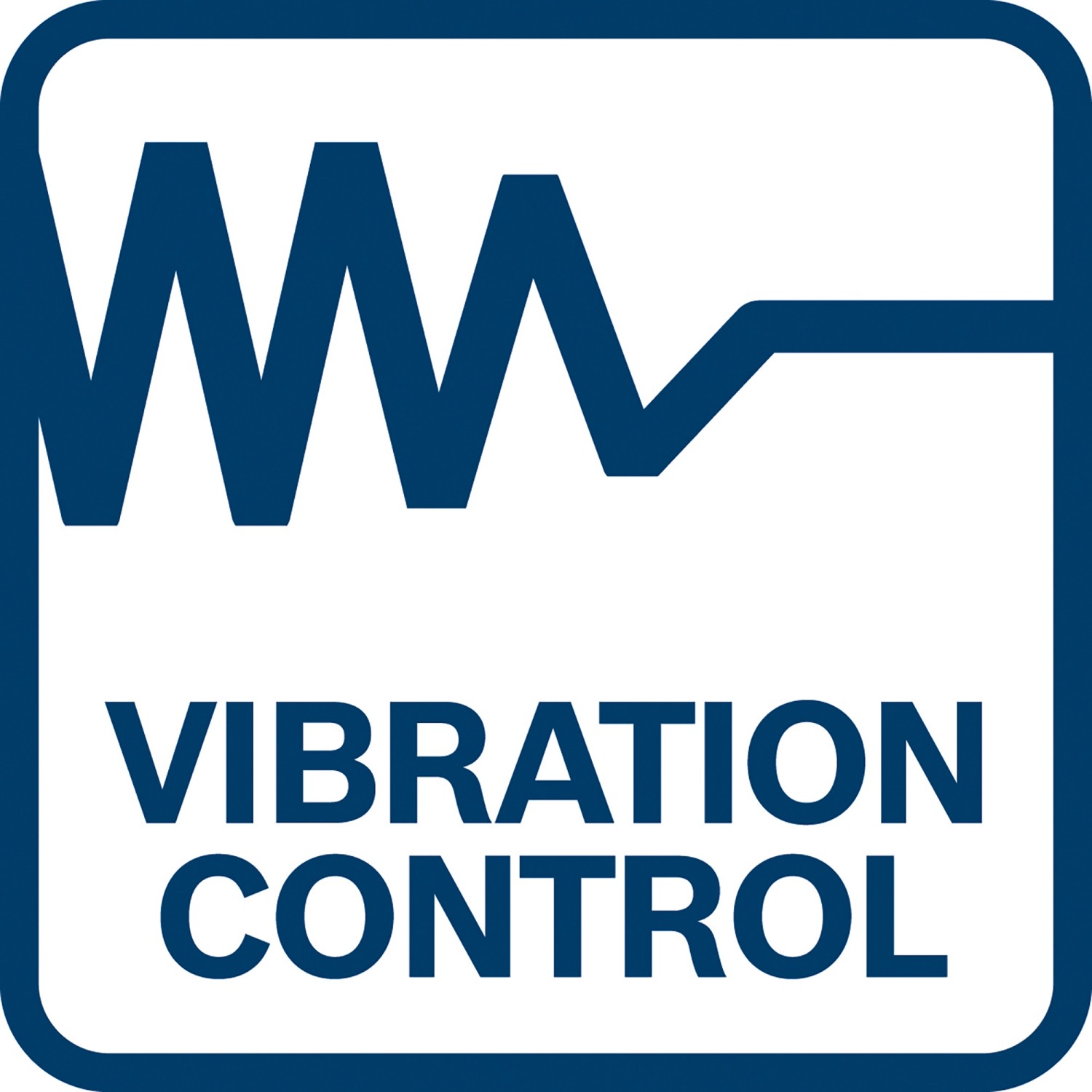 Symbol für Vibration Control beim Bosch Akku-Bohrhammer für reduzierte Vibrationen.