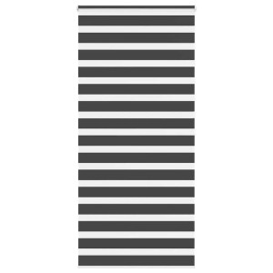 vidaXL Doppelrollo Schwarz 110x200 cm Stoffbreite 105,9 cm Polyester 4014263