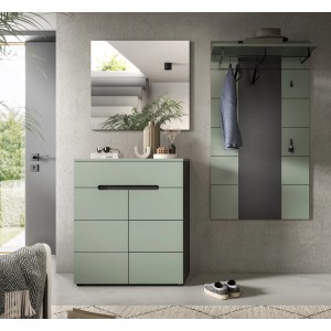 Inn.Furn Garderoben-Set 3-teilig in Salbei und Grau 175 cm Cooper