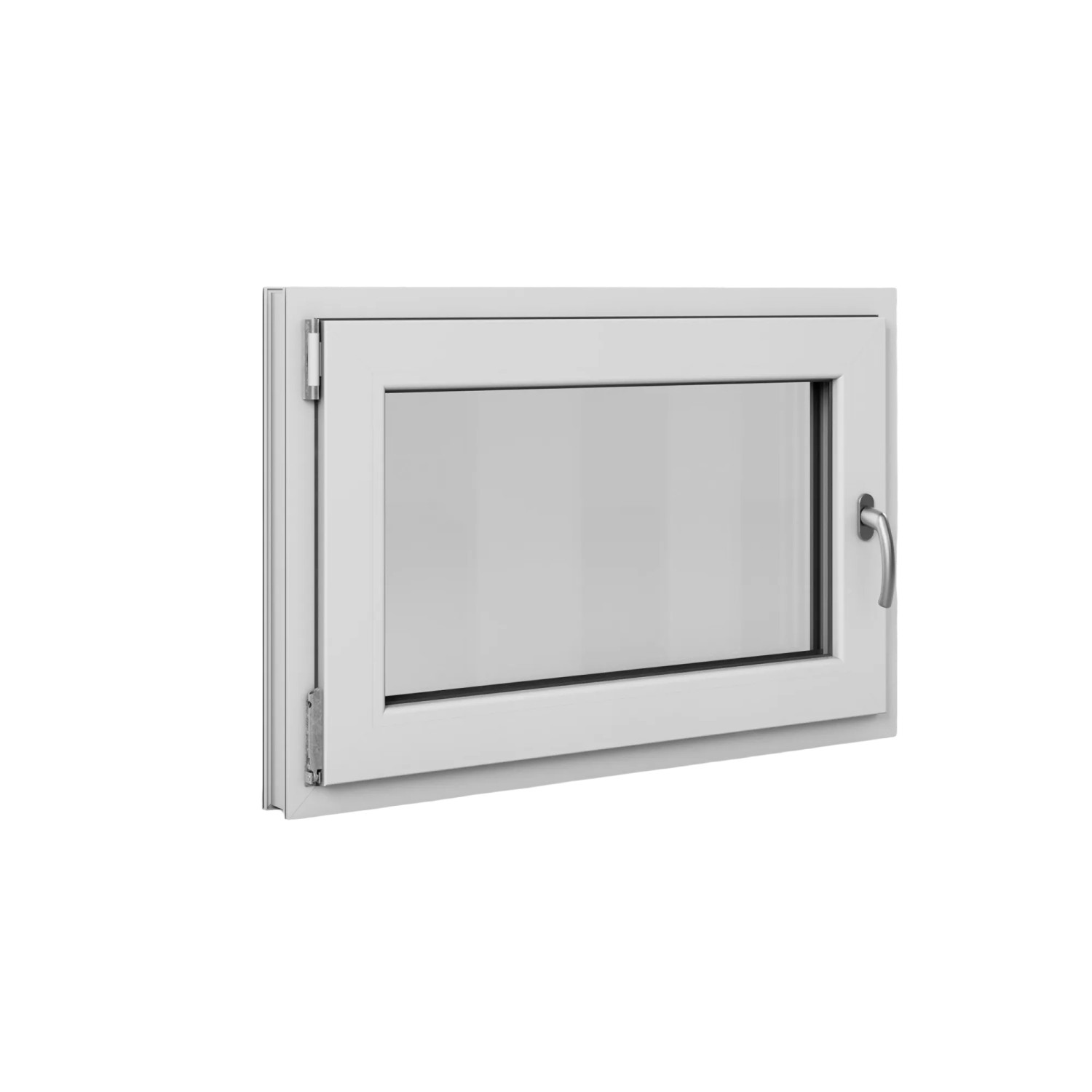 Roro Fenster Basic Kunststoff-Profil Weiß 90 cm x 60 cm DIN L günstig online kaufen