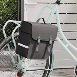vidaXL Fahrradtasche für Gepäckträger Wasserdicht 21 L Schwarz 93252