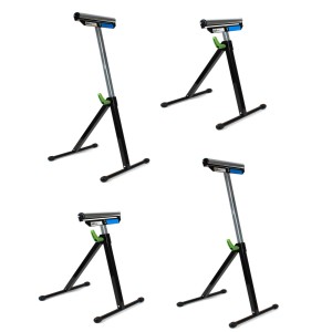 4er Set TRUTZHOLM Rollenböcke, höhenverstellbar bis 109 cm, je Bock bis 90 kg belastbar, klappbar.