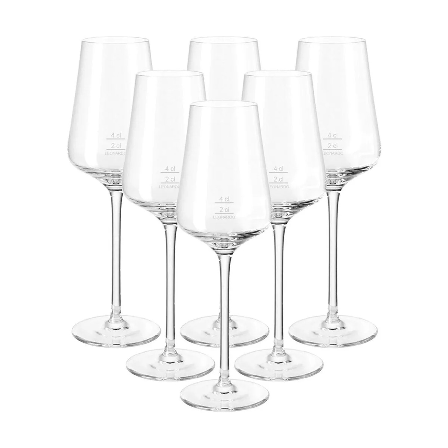 Leonardo Puccini Digestifglas 4 cl Geeicht 6er Set Gastro-Edition