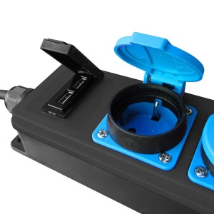 ALLEGRA 4 Fach Verteilersteckdosenleiste mit USB und MID Stromzähler PH10