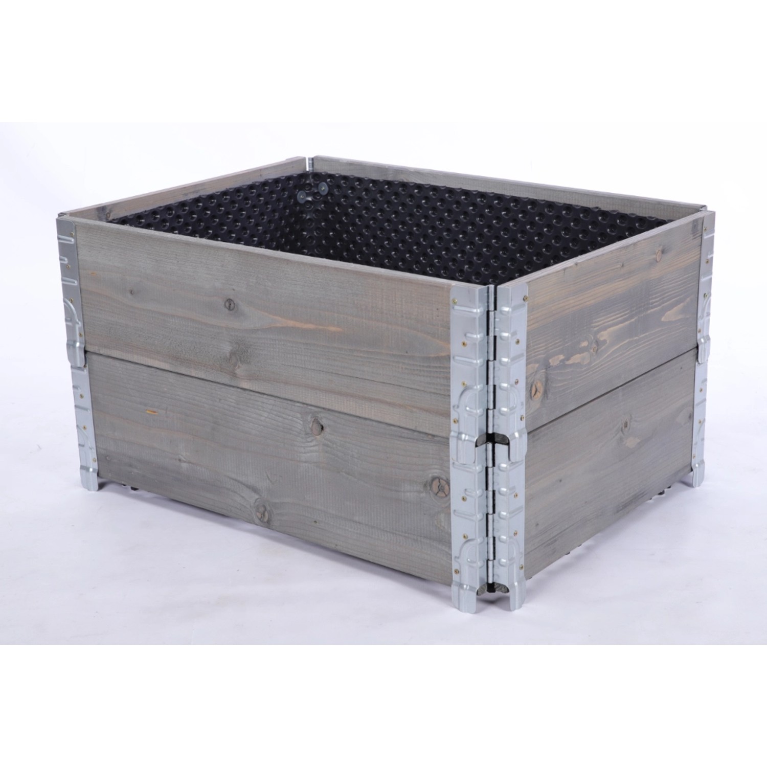 PROREGAL Hochbeetkisten GuardBox 40x80x60cm inkl. Luftfolie Grau günstig online kaufen