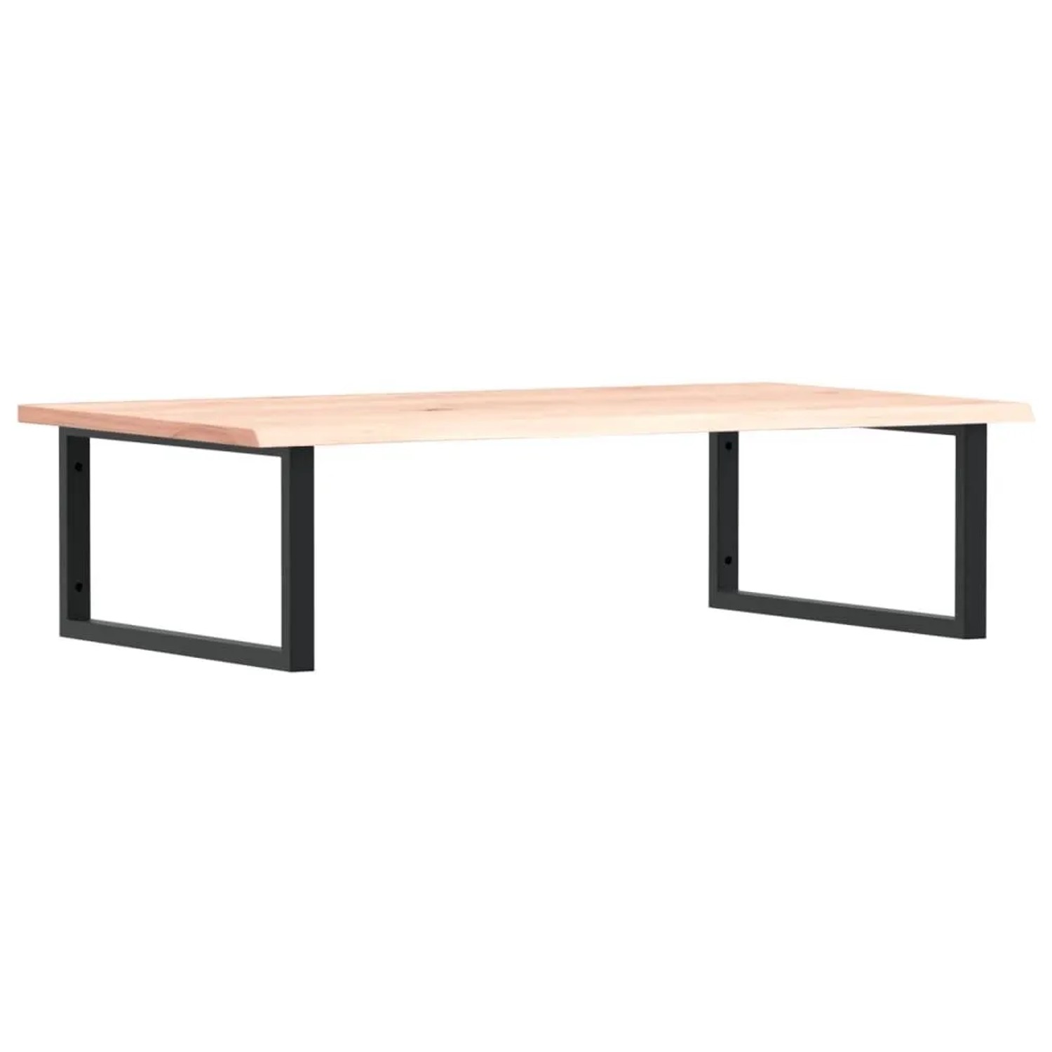 vidaXL Waschtischplatte mit Halterung Stahl und Massivholz Eiche 3302637