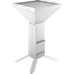 Thüros Holzkohlegrill T3 Edelstahl mit 4 Füßen. Hochwertiger Grill für Garten und Terrasse.