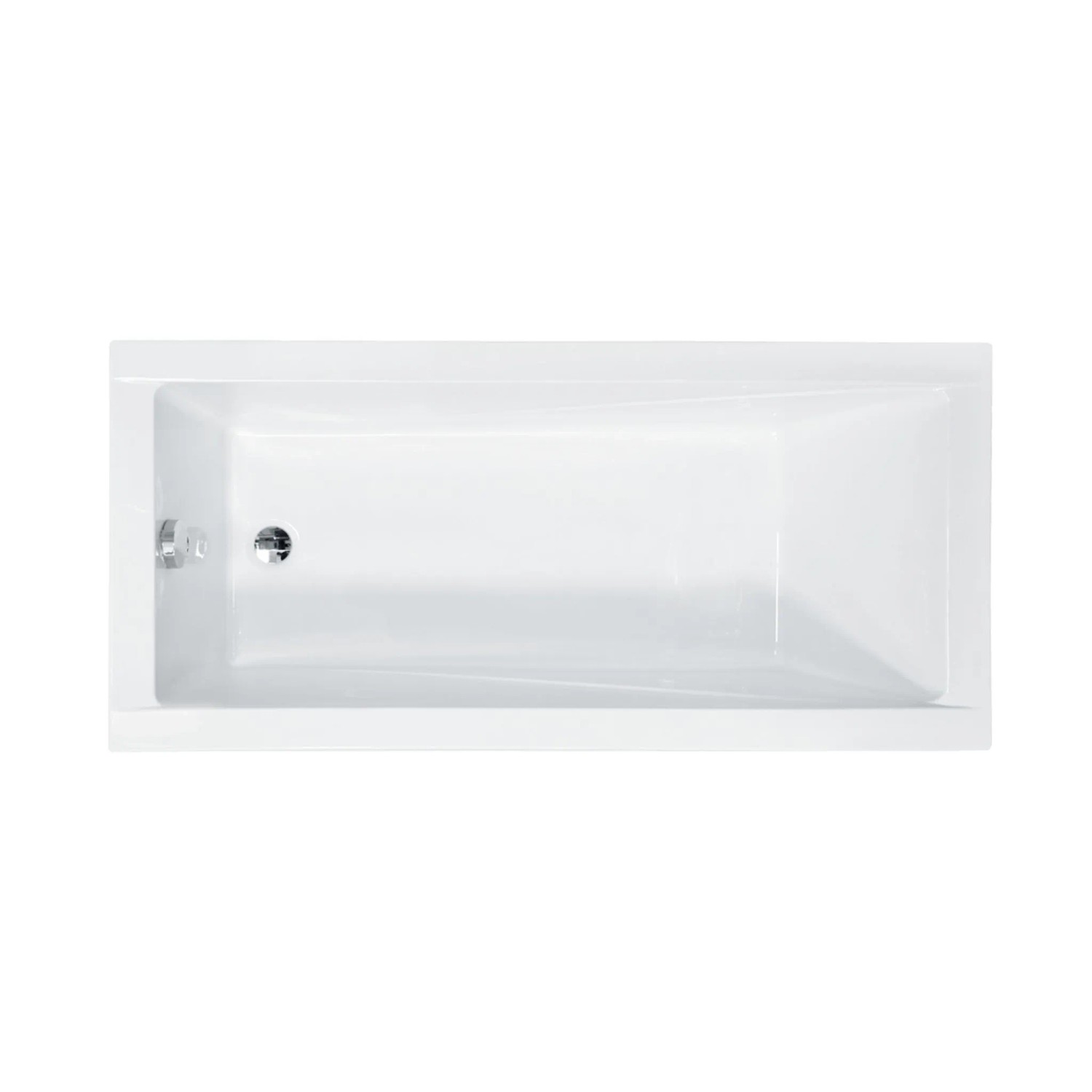 Bad Land Badewanne Rechteck MODERN 170x70  + Kopfstütze KODI Ablauf Füße