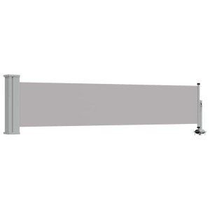 vidaXL Ausziehbare Seitenmarkise 60×300 cm Grau 48354
