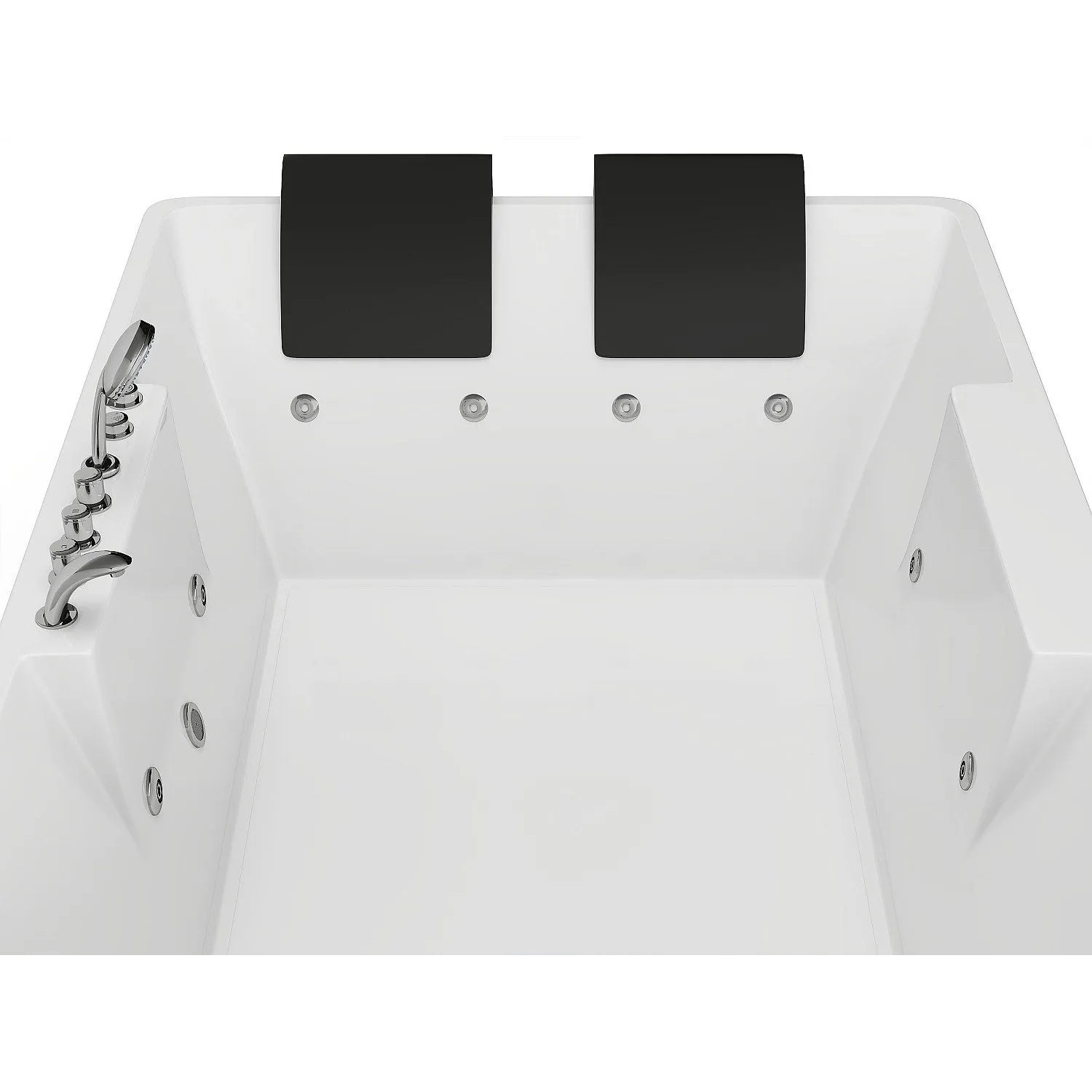 Vente-unique Whirlpoolbadewanne Thalassa Weiß 182 cm