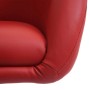 CHEFGASTRO Esszimmerstuhl Gepolstert 90x59x60cm Sitzhöhe 45cm Drehbar Höhenverstellbar Kunstleder Rot_5