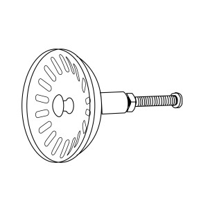 Kirchhoff Ersatz-Sieb, Edelstahl, Ø 81mm für 114mm Korbventil. Zubehör für Spülen.