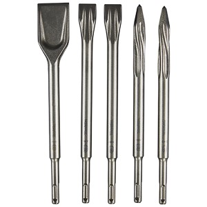 Makita Meißel-Set SDS-Plus, 5-teilig: Flach- und Spitzmeißel für Hammer mit SDS-Plus Aufnahme.