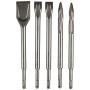 Makita Meißel-Set SDS-Plus, 5-teilig: Flach- und Spitzmeißel für Hammer mit SDS-Plus Aufnahme.