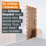 Schiebetür-Baupaket Eiche Country Dekor, Profil Silber, max. 1022x2600mm. Für begehbare Schränke & Raumteiler.