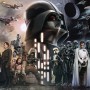 Komar Vlies Fototapete Star Wars Collage, 400x250cm, mit Darth Vader und Rebellen.