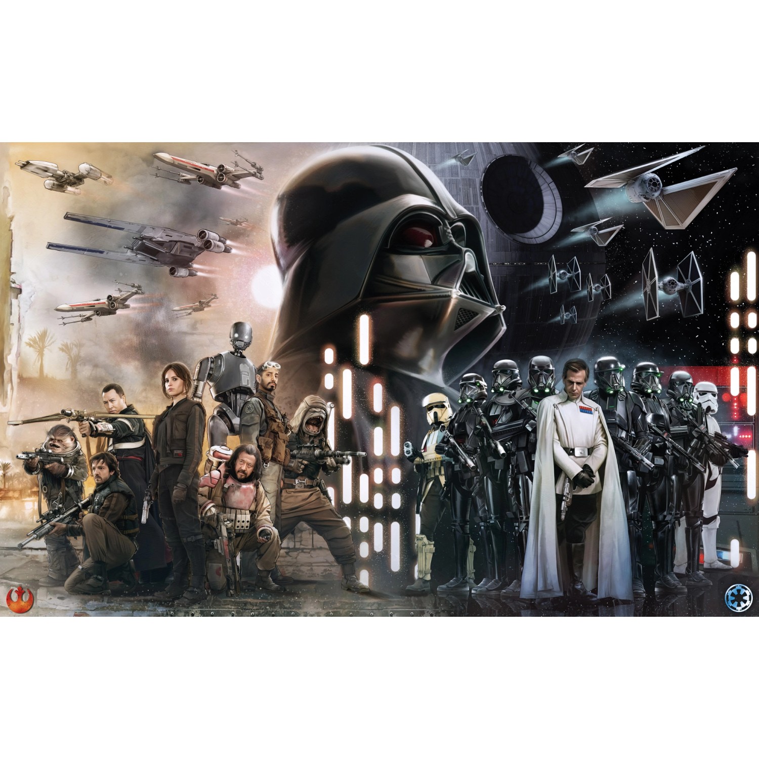 Komar Fototapete Vlies Star Wars Collage  400 x 250 cm