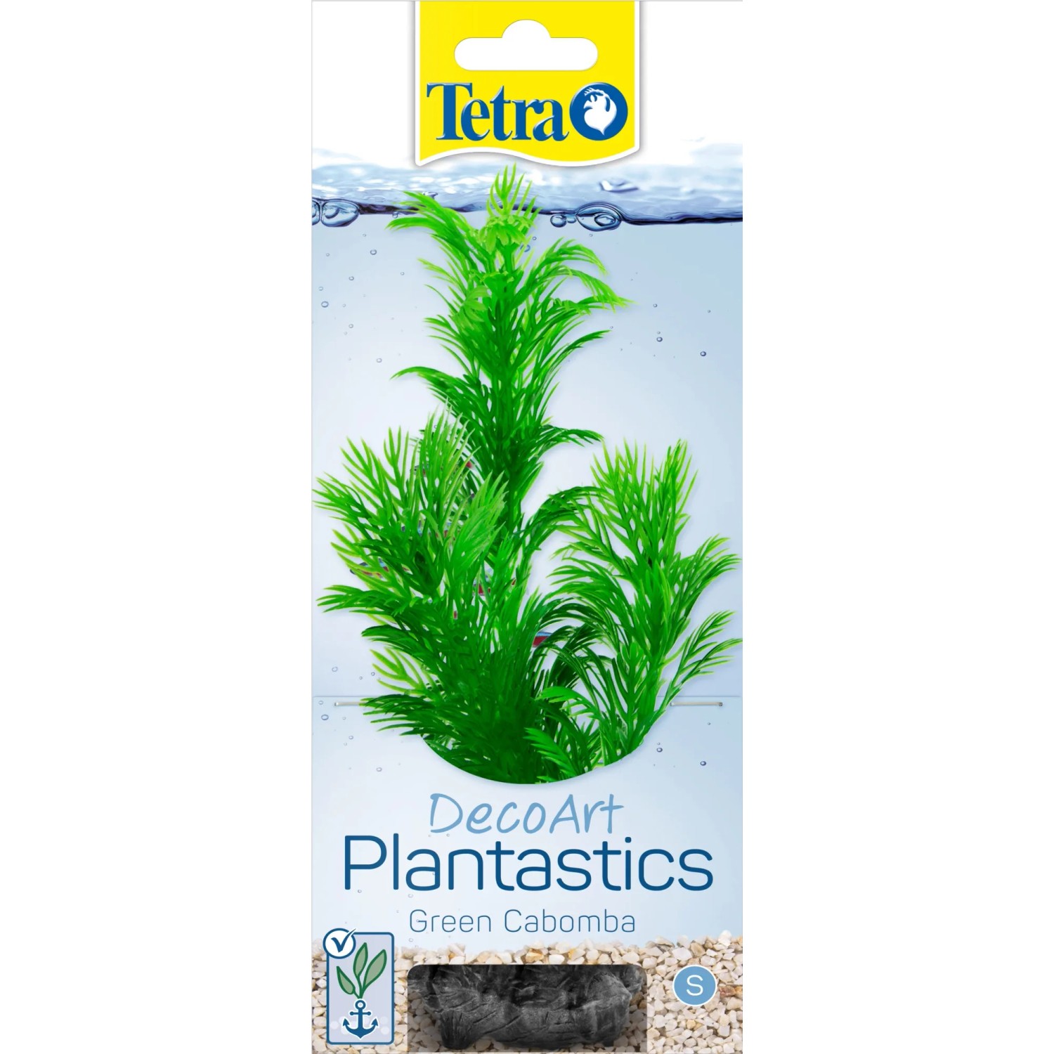 Tetra DecoArt Plant S Green Cabomba Kunstpflanze für Aquarien, naturgetreue Wasserpflanzen Nachbildung.