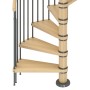 Dolle Spindeltreppe Winnipeg Buche, geölt, Ø 120cm, mit Metallgeländer. Innentreppe mit 14 Stufen.