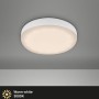 Weiße Briloner LED Einbauleuchte Plat, 1er-Set, warmweiß, Ø 7,5 cm.