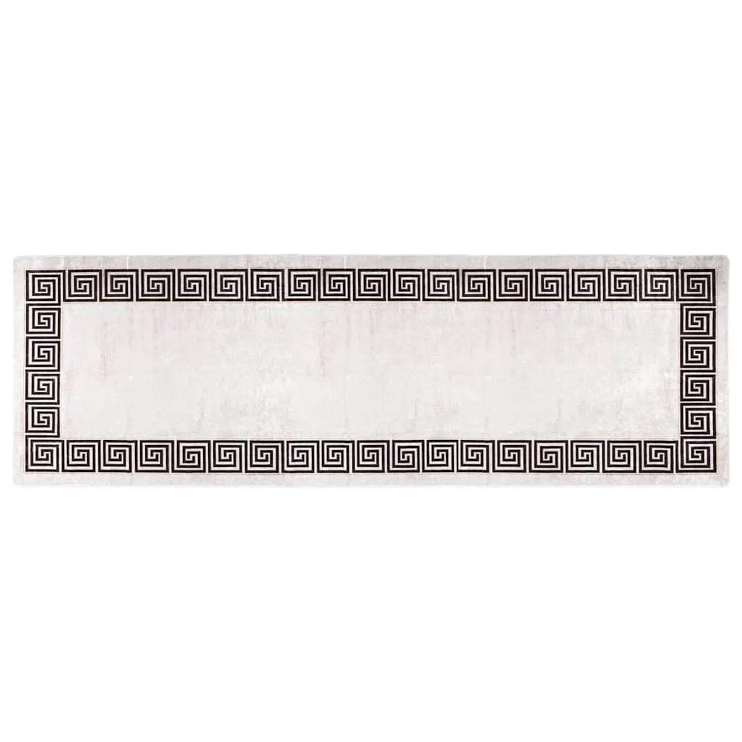 vidaXL Teppich Waschbar 80x300 cm Hellbeige Rutschfest 337947