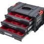 PROREGAL QBRICK Werkzeugkasten Pro mit 3 Schubladen, schwarz. Werkzeugkoffer für Profis.