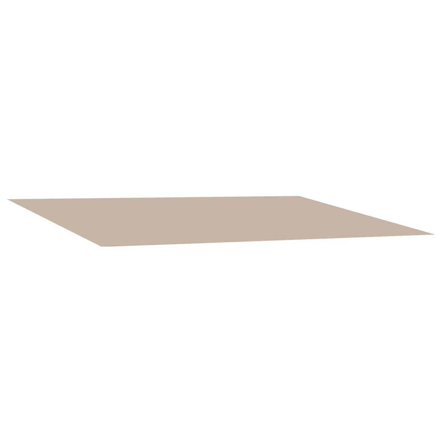vidaXL Markisenersatzstoff Beige 350 x 250 cm Polyester 3444364