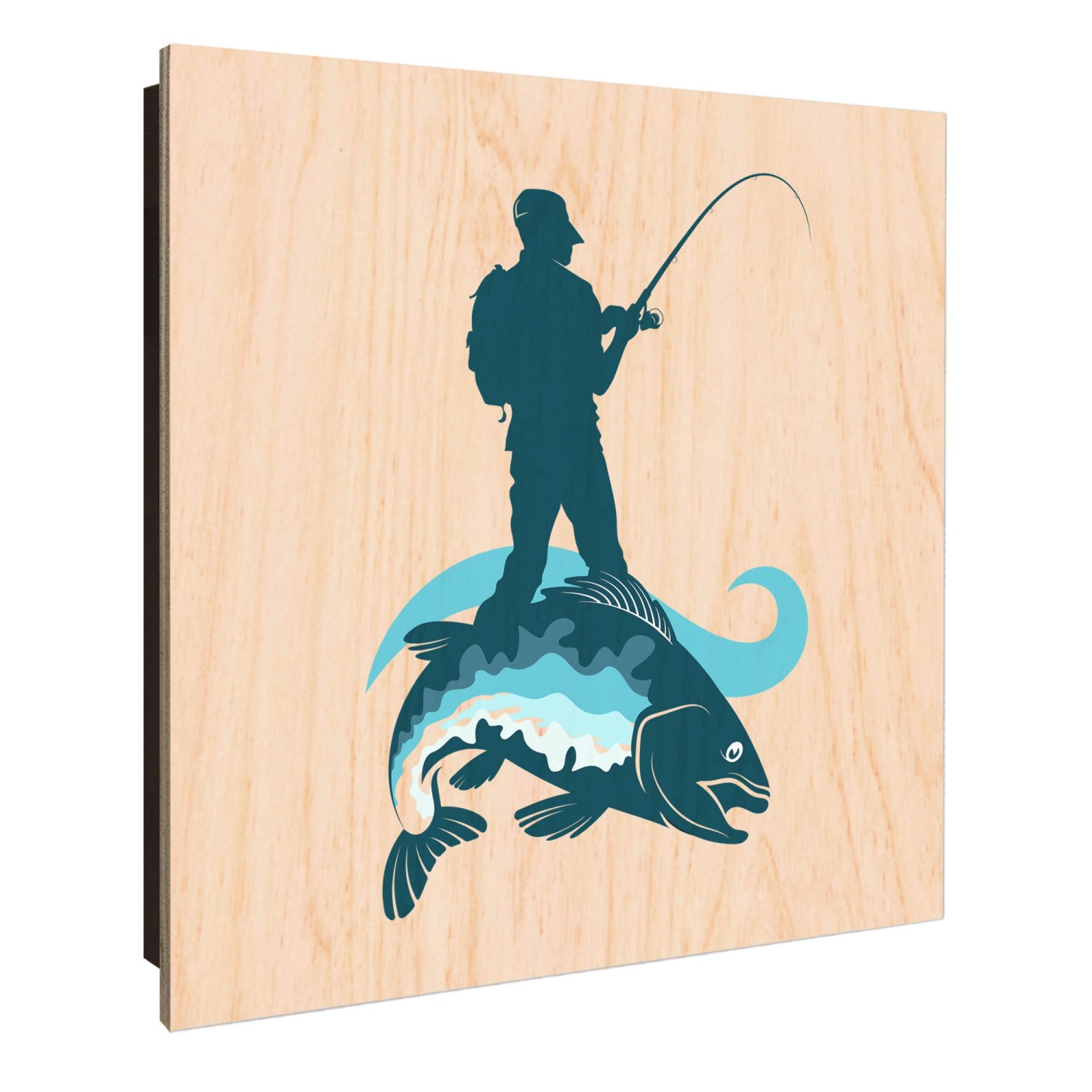 Banjado Großer Schlüsselkasten Holz 30x30cm Schwarz Scharnier Links 50 Hake günstig online kaufen