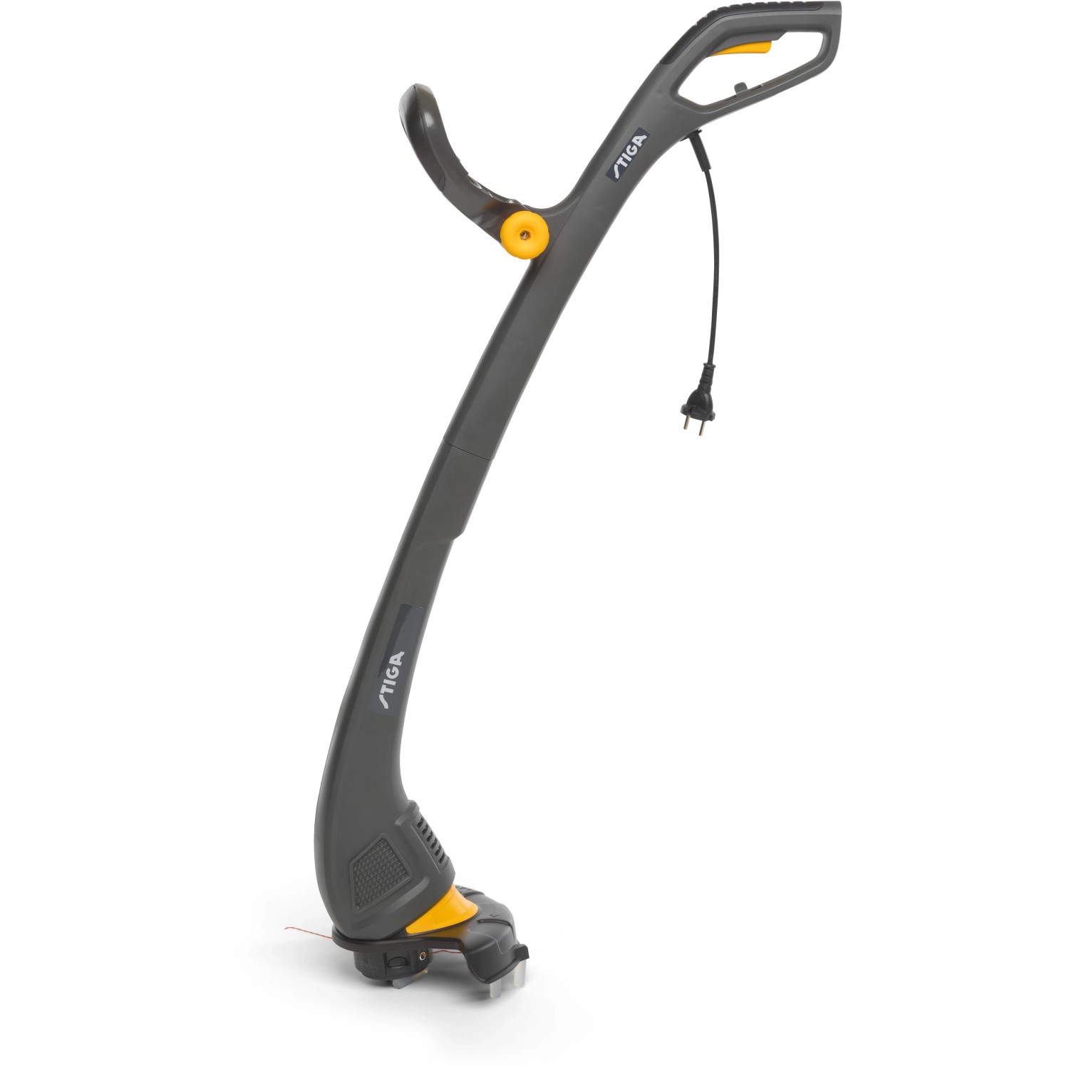 Stiga GT 104c Elektro-Rasentrimmer: Leichter Trimmer mit Doppelfadenspule für präzise Rasenkanten.