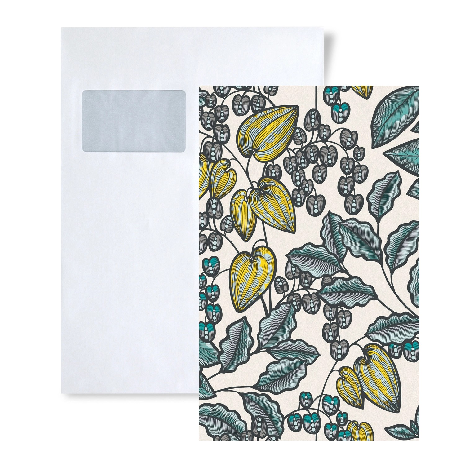 PROFHOME 1 MUSTERSTÜCK S-377551-GU DIN A4 MUSTER der Floral Tapete günstig online kaufen
