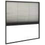 vidaXL Insektenschutz-Plissee für Fenster Alu Anthrazit 120x120 cm 148666_4