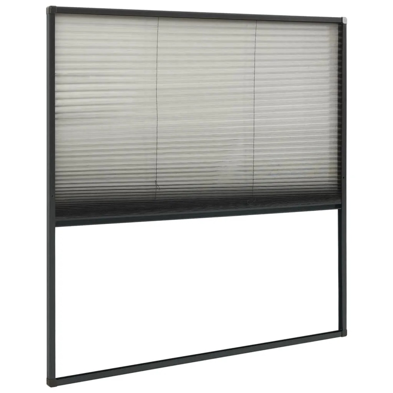 vidaXL Insektenschutz-Plissee für Fenster Alu Anthrazit 120x120 cm 148666_4