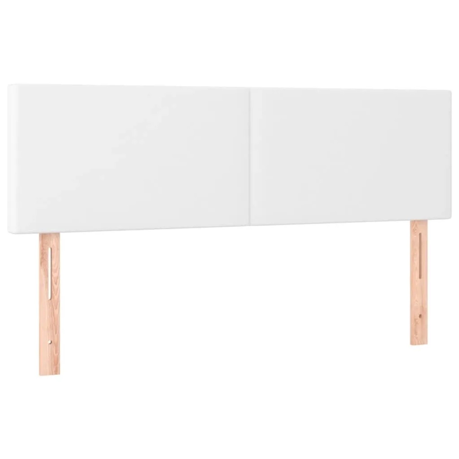 vidaXL Kopfteile 2 Stk Weiß 72x5x78/88 cm Kunstleder 345793