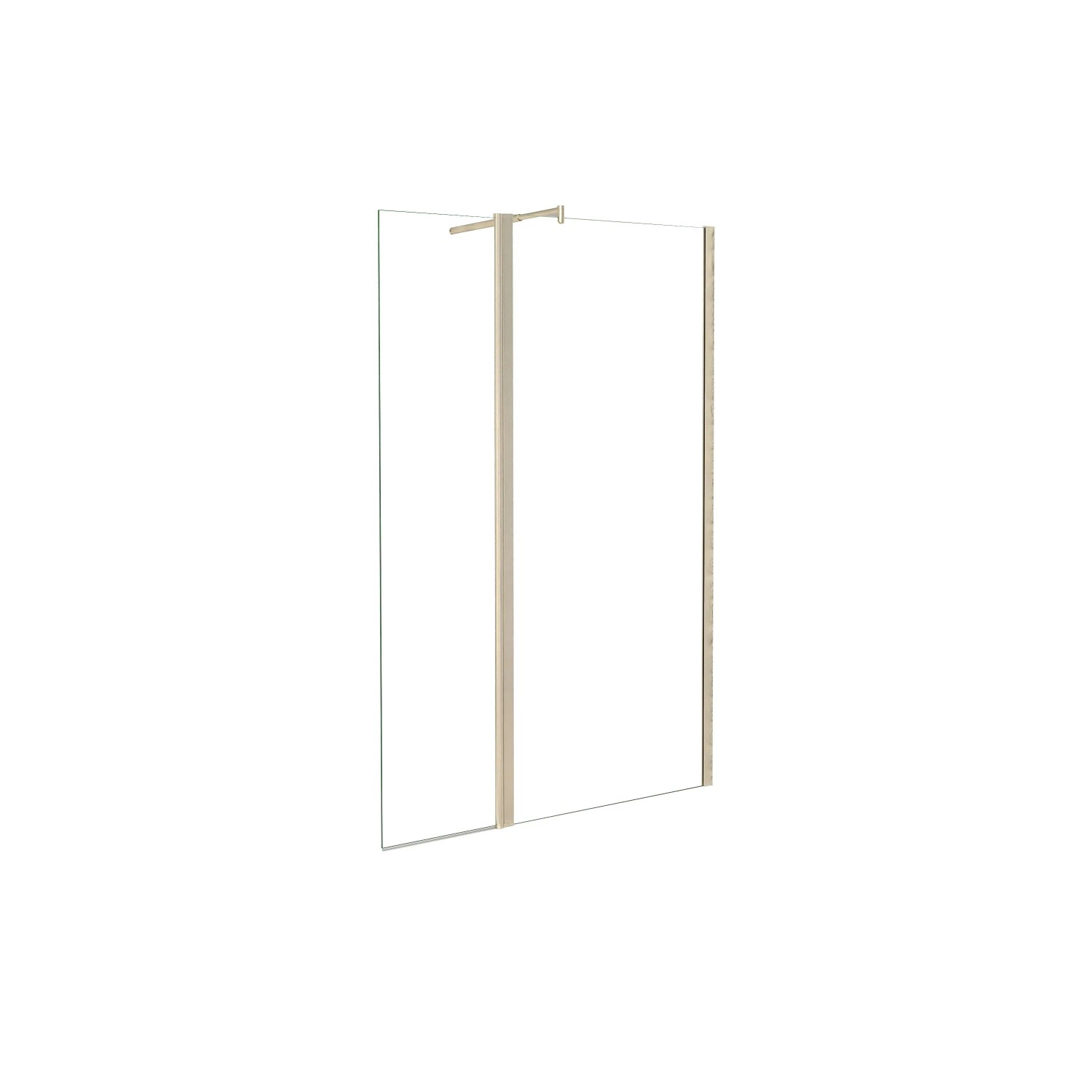 AICA Walk in Duschwand B.110xH.200cm mit Flipper-Panel B.40xH.200cm 8mm Kla günstig online kaufen