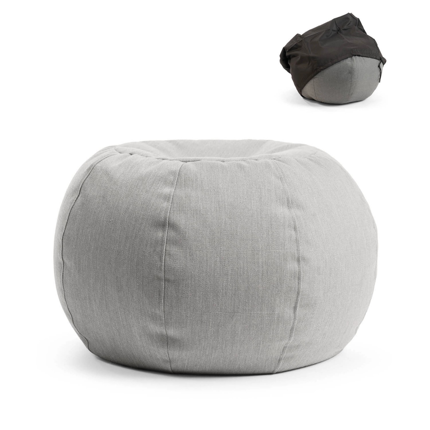 mokebo Outdoor Pouf mit Schutzhülle Der Kugelige 60x45cm für Balkon & Garte günstig online kaufen