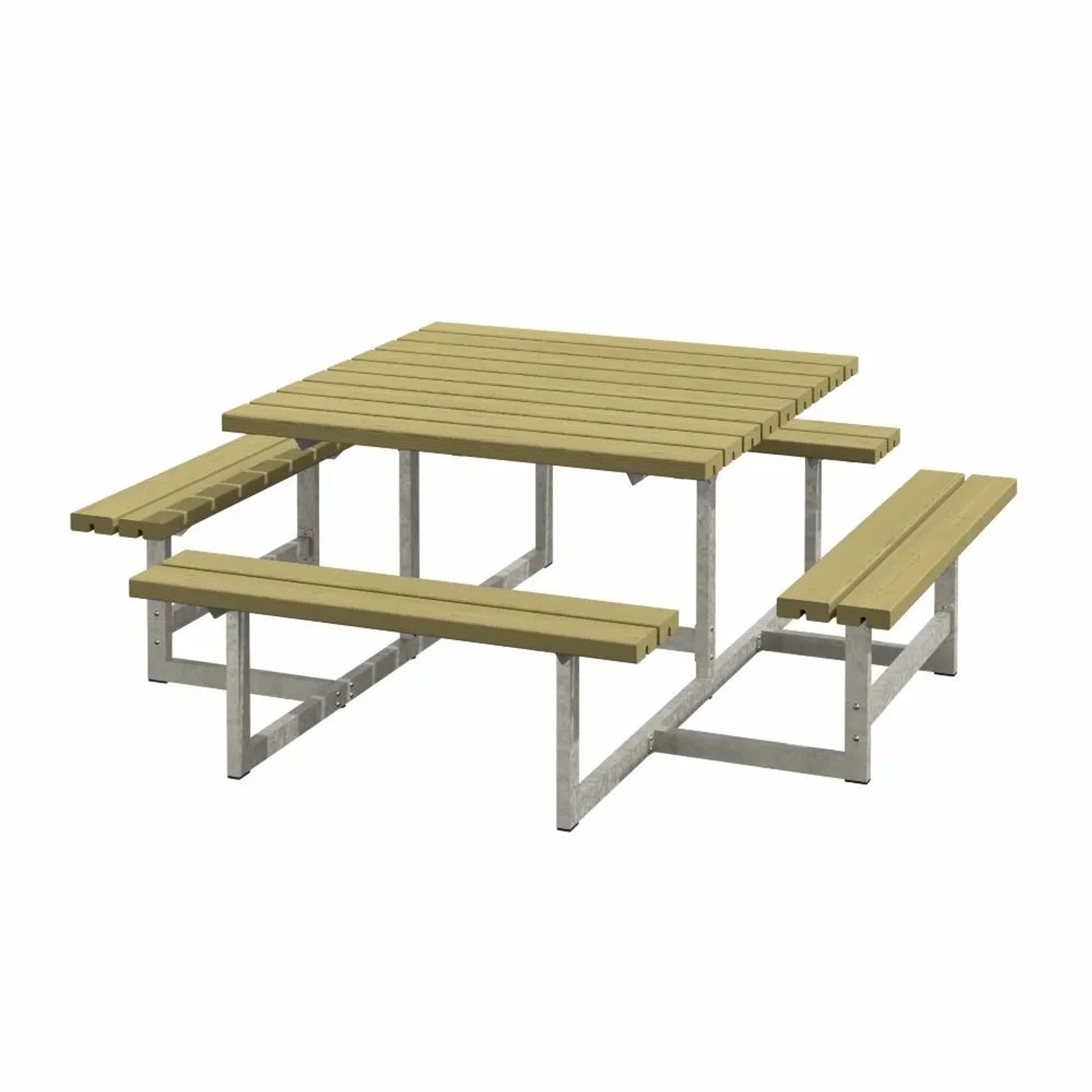 PLUS Gartenmöbel Sitzgruppe 200 cm Klappbar Druckimprägniert Holz Picknick