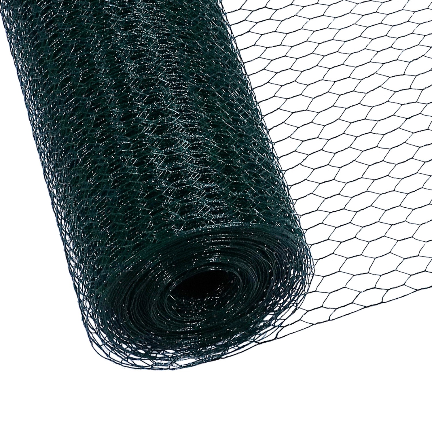 CCLIFE Hühnerzaun Geflügelnetz 45mm Maschenweite 100cm Höhe 25m Länge PVC-B günstig online kaufen