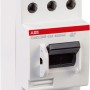 ABB Hauptschalter für Hutschiene mit Schraubklemmen, 3-polig, 63A.