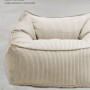 Beiger mokebo Sitzsack 'Der Lümmel' aus Cord, ein XXL Sessel für Wohnzimmer und Jugendzimmer.
