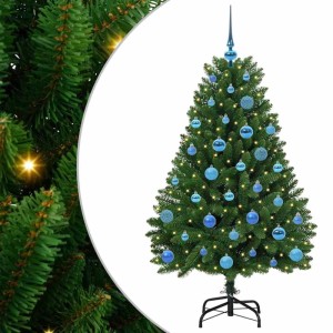 vidaXL Künstlicher Weihnachtsbaum Grün 150 cm PVC und Metall 3395683