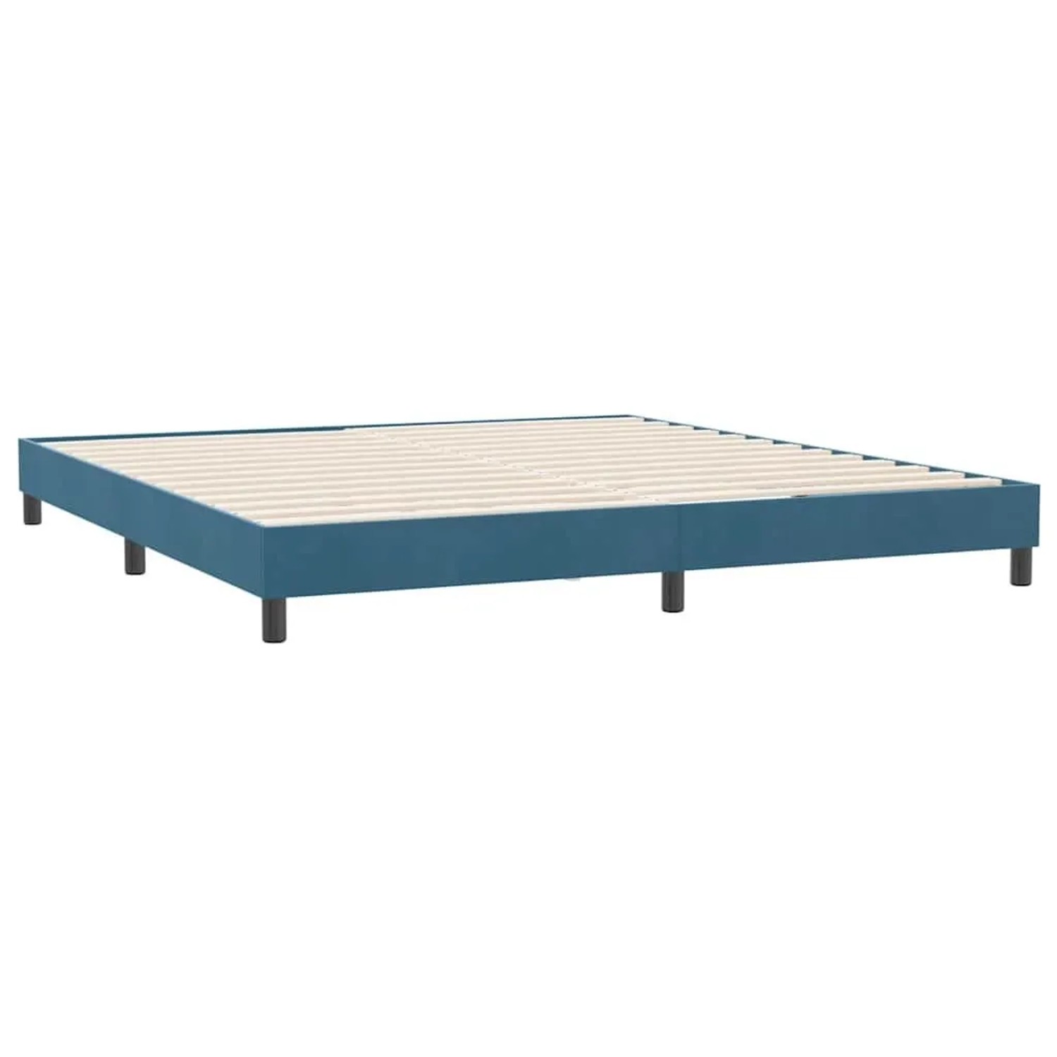 vidaXL Boxspringbett ohne Matratze Dunkelblau 180x210 cm Samt 3315841 günstig online kaufen