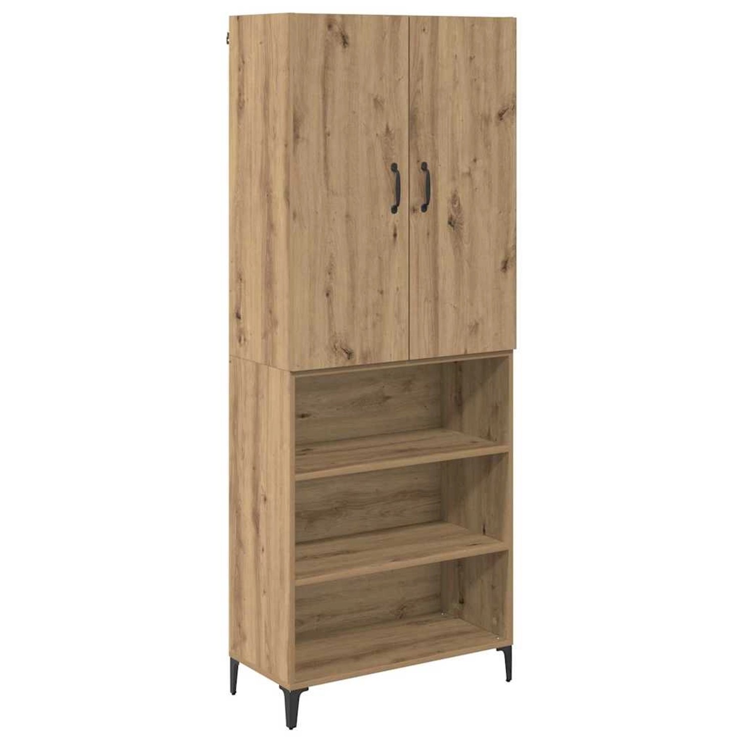 vidaXL Highboard Artisan-Eiche 69,5 x 34 x 180 cm Holzwerkstoff 3416019