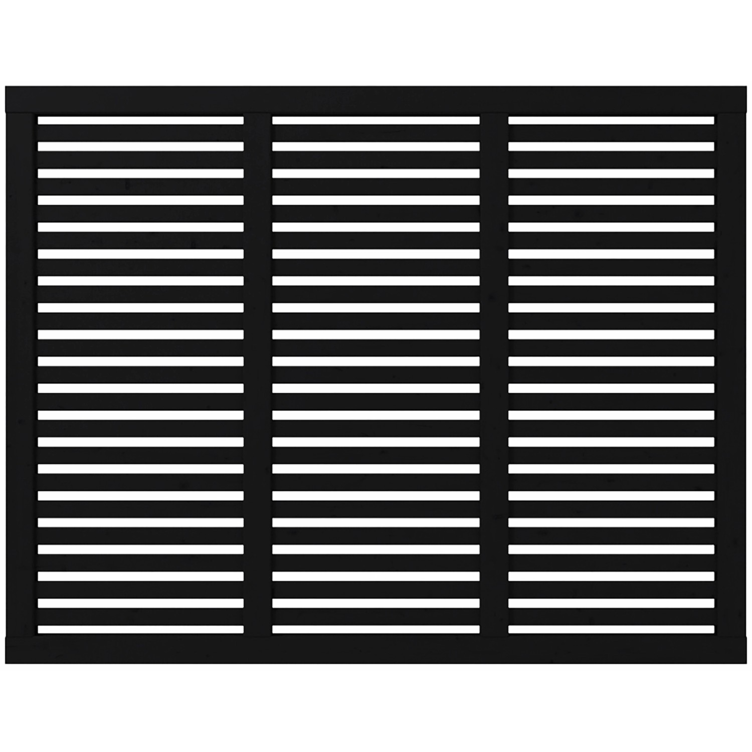 Sichtschutzzaun Harmoni Nadelholz Schwarz 180 cm x 140 cm günstig online kaufen