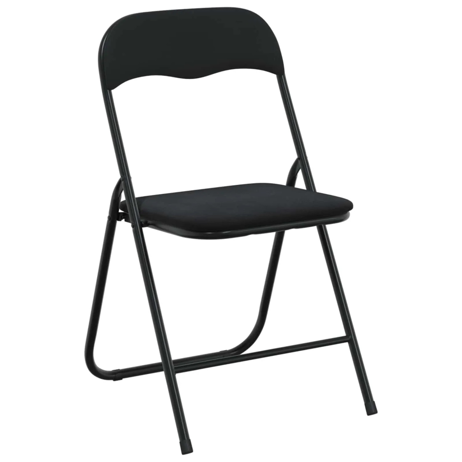 vidaXL Klappstuhl 8 Stk Schwarz 48 x 44 x 78 cm Samt 42029069