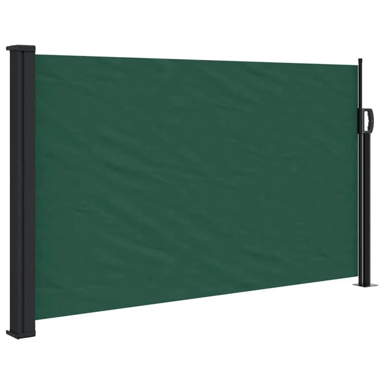 vidaXL Seitenmarkise Ausziehbar Dunkelgrün 120x600 cm 4004500